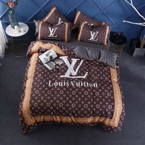 louis vuitton bed sheets full|louis vuitton queen bed set.